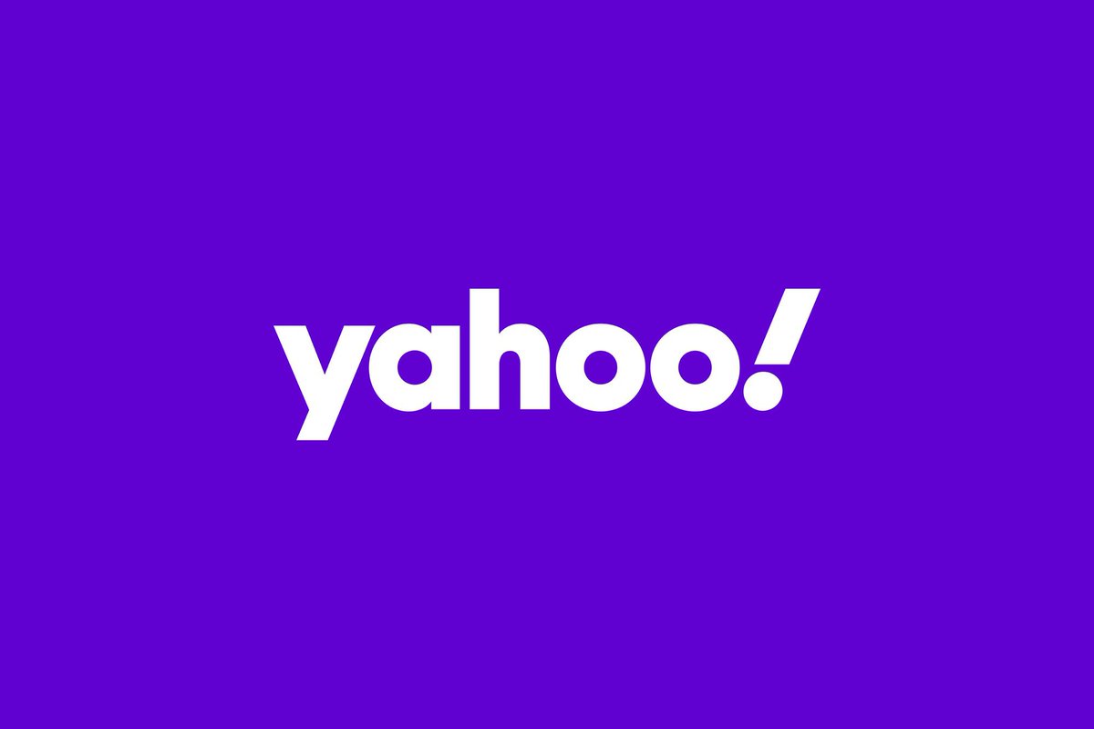 verge's tweet photo. Yahoo redesigns its logo to remind you that Yahoo exists https://t.co/qVBNnOA3Ev https://t.co/fAOBS0xFhl