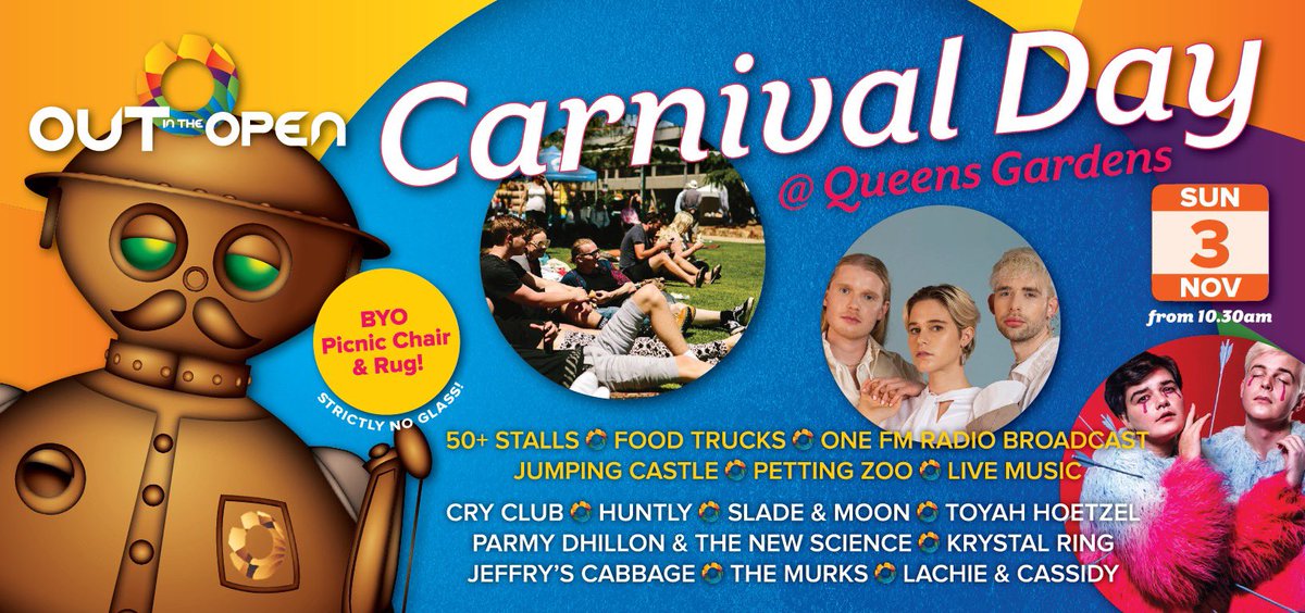 45 days to go! 😱🌈😍 More info @ outintheopen.org.au