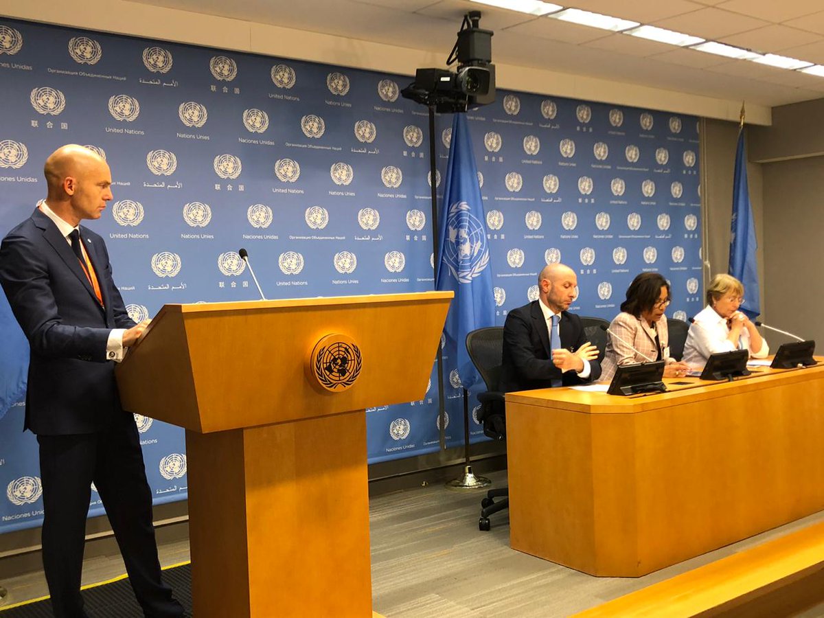 UNDP_Lebanon's tweet photo. #Lebanon 🇱🇧 at the #ClimateVulnerableForum press conference at the #UNClimateSummit: "We are indeed vulnerable, but we are also driven. To that end, we are enhancing our #NationallyDeterminedContributions in 2020."
#ClimateAction🌎🌞 #ClimateActionSummit2019 https://t.co/LBRmxuYlgf