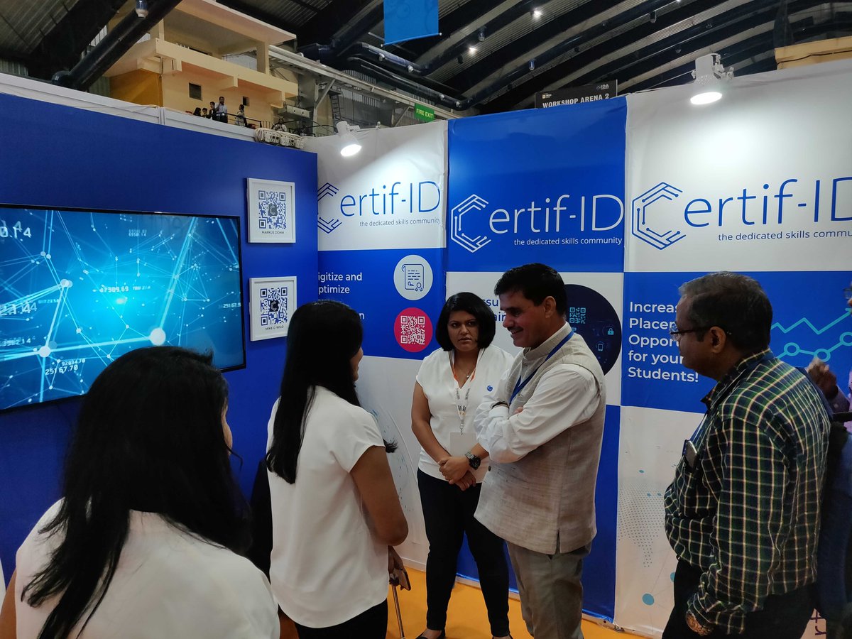 Today, we're at #DidacIndia2019! The event focuses on education, training trends, products and solutions. Visit us at Booth E23 and find out about how we're helping educational institutions issue blockchain-powered digital certificates. #UnitingForEducation  #CreatingABetterWorld