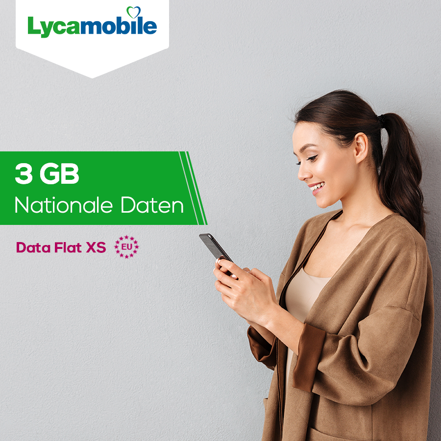 Lycamobile De Die Unschlagbaren Datenpakete Von Lycamobile Sind Da Holen Sie Sich Das Data Flat Xs Paket Um 3 Gb Daten Auf Ihrem Smartphone Fur Nur 9 99 Zu Erhalten Hier