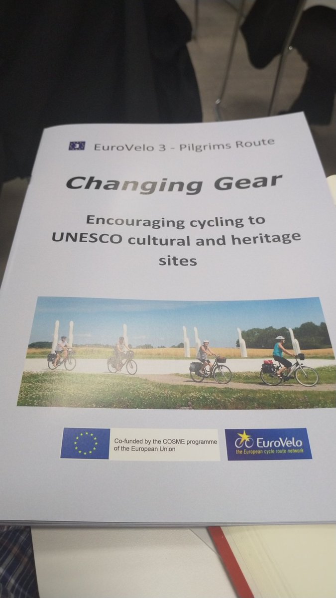 ChusPangea's tweet photo. Presentación del informe sobre como dinamizar visitas turísticas en bici a los lugares declarados patrimonio de la UNESCO #eurovelo3 #cosmeprogramme https://t.co/HwXGYqYhKF