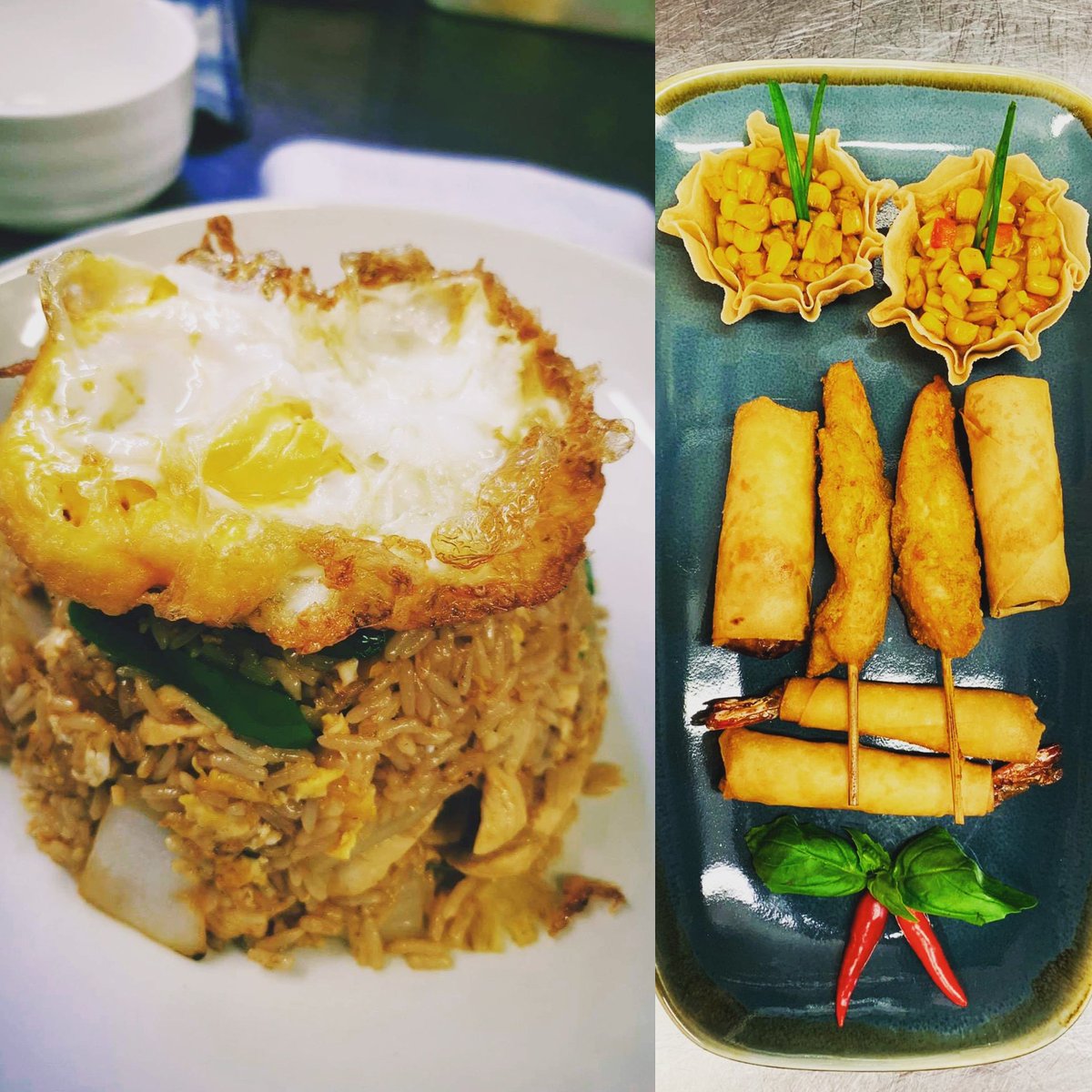 BangKokBelfast's tweet photo. 🇹🇭Why not indulge in an authentic taste of Thailand for your work lunch this Tuesday? Chicken Holy Basil Chilli Bomb is one of our favourite delights.
🍴2 Course Lunch £10.00 as part of our Restaurant week offer!
#Mixedstarter #belfastrestaurantweek #BelfastRW19 https://t.co/vevNPRPYL9