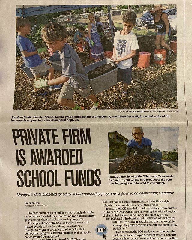 This month Ka’ōhao students lead the effort to support Windward District public schools by writing dozens of letters to bring awareness of the benefits of expanding zero waste programs in Hawaii. #zerowasterevolution #WeLoveKaohao ift.tt/2l6QIXN