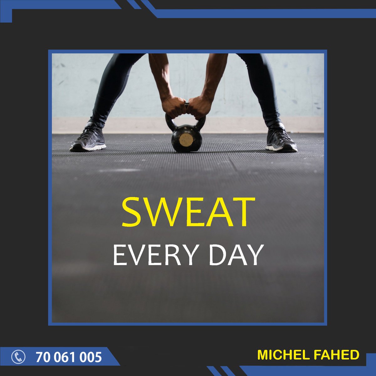 MichelFahed1's tweet photo. 😅💪🏻#MichelFahed #MF 
Book now your private training session at home or at the gym. 70061005
#WorkOut #Training #workoutmotivation #workhardplayhard #workoutoftheday #workoutprogress #progress #workoutbeginner #PersonalTraining #PersonalTrainer #Coach https://t.co/iXkuJLIIwh