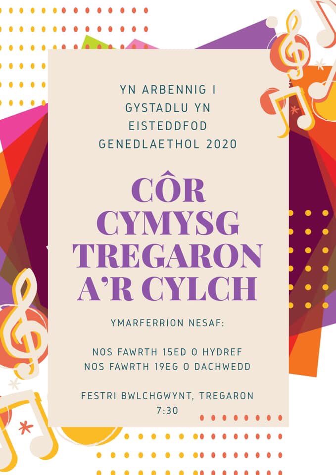 Noson WYCH nos Fawrth diwethaf! Y festri yn llawn dop! Dyma ddyddiadau’r ymarferion nesaf gyfer y côr newydd SATB. 🎶😁👍🏼
Dyw hi ddim yn rhy hwyr i ymuno!