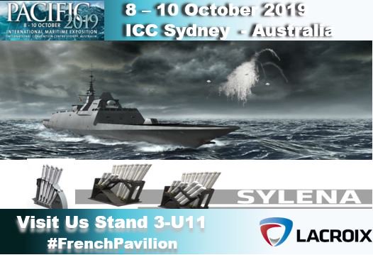 LACROIX_Defense's tweet photo. #Pacific2019 @LACROIX_Defense Dynamic of Innovation ...  @Australian_Navy @Defence_CASG   3 new Decoy Launching Systems [#DLS] developped these last 10 years Ready for #Australianization #Sea129 #Sea1180 #Sea5000 https://t.co/1jKbDRPLc3
