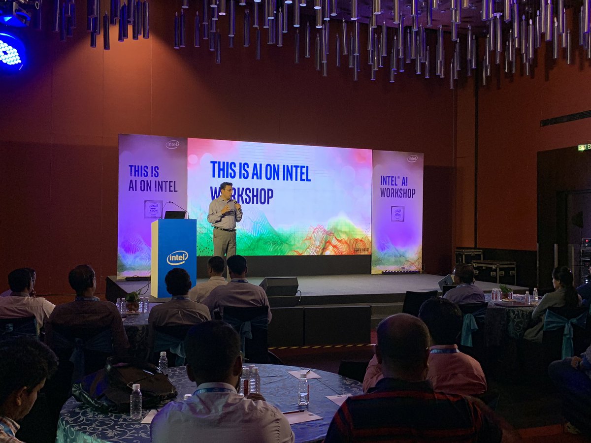 nanda_aditi's tweet photo. #AI on #Intel day 2 of dev workshops off to a great start.. full house @Wipro with @mhanchinmani opening the day.. #AIonIntel @IntelIndia https://t.co/PML2PpLfcA