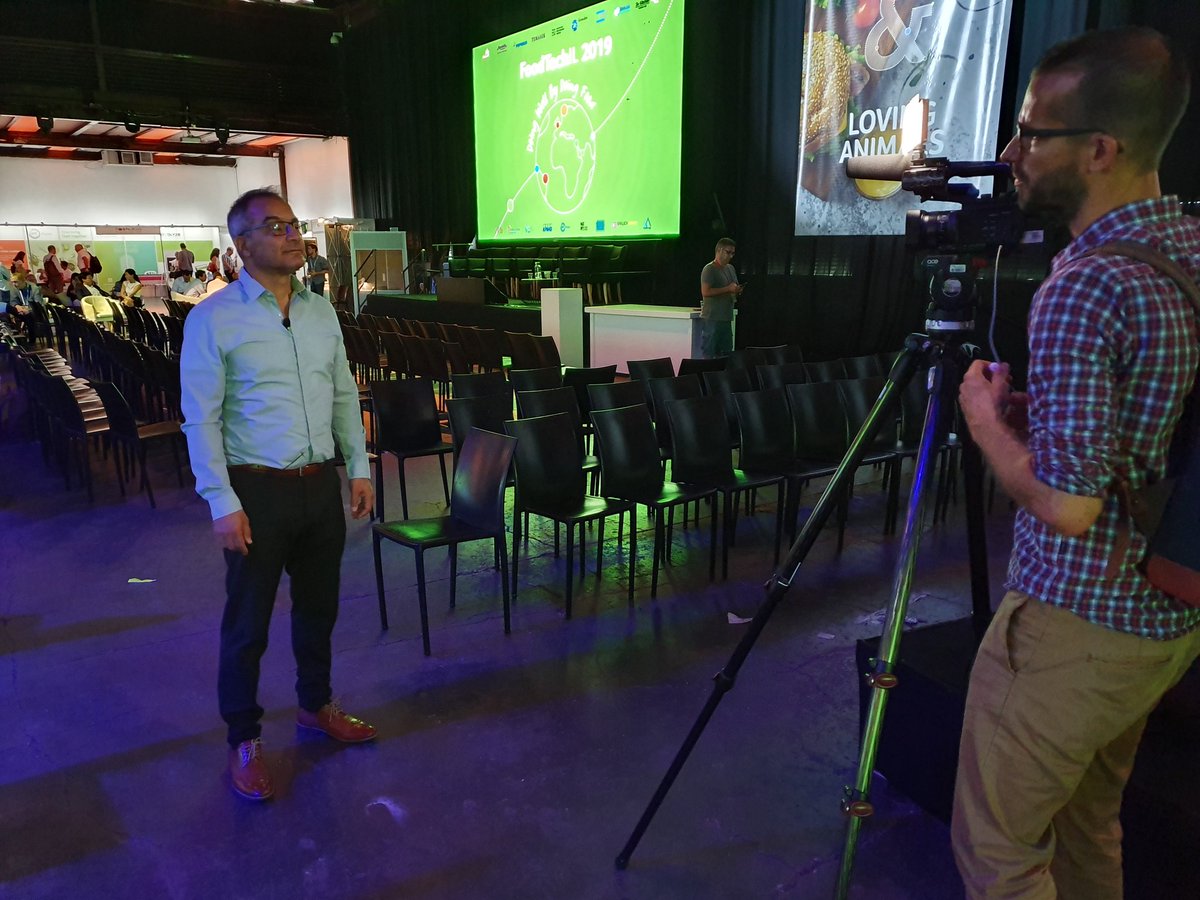 telemyahav's tweet photo. Shahar florence, our chief innovation & growth officer, taking an interview with @k_andreas_kohli from the Swiss TV during #FTIL19 https://t.co/5zKEhqhOjM