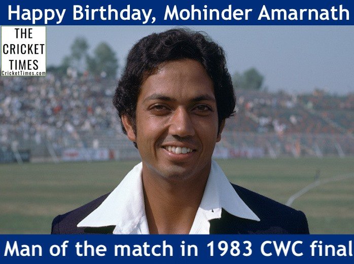 Happy Birthday, Mohinder Amarnath 