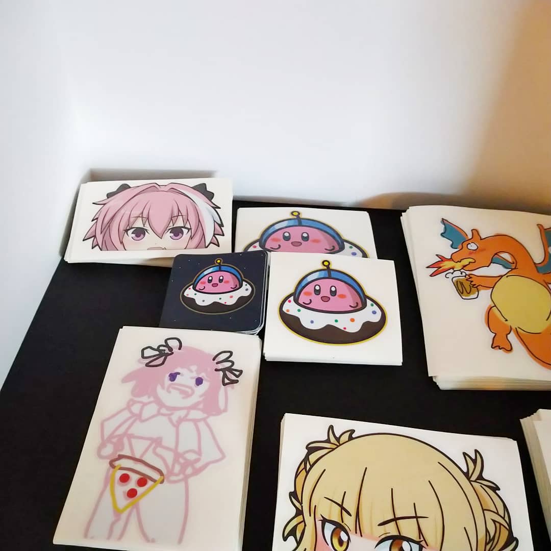 shiftbeast's tweet photo. Anime stickers 😁 came in this weekend and shipped out! https://t.co/eDhy6IWljU