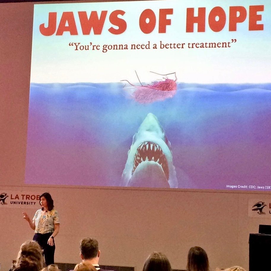 GabStanzi's tweet photo. What's my #PhD in at @LIMSLTU, @latrobe? Why am I so interested in the immune system of #sharks? I had a great time answering these questions and more for the latest episode of @TheMWpodcast! Check it out for some nerdy shark talks! @LTUresearchers #WomeninSTEM #science #phdchat https://t.co/SY1B7a7O80
