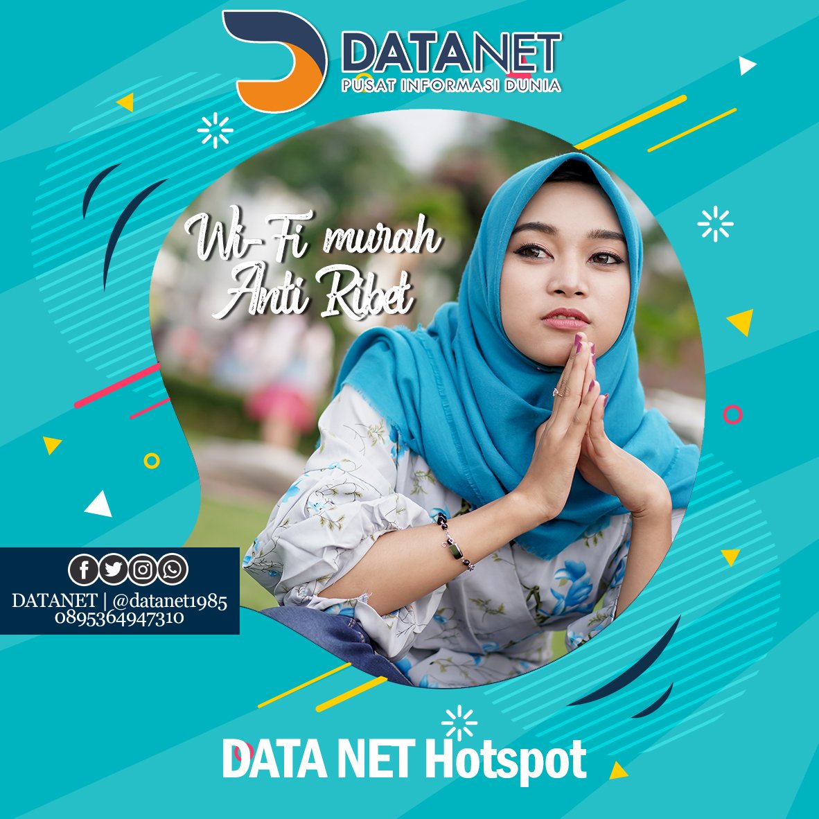 datanet1985's tweet image. mau wifi unlimited, murah dan ati ribet ? DATA net Hotspot solusi terbaik buat kalian, yuk beli voucher data net di agen-agen terdekat, atau bisa langsung datang ke kantor DATA NET di Gd.SMK DATA lt.2 ...
#datanet
#datanetkece
#datanethotspot
#datanethome
#network
#ngalahnesia