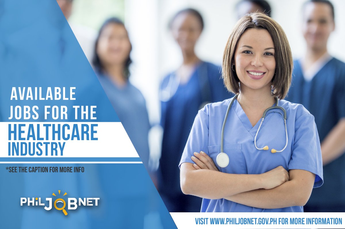 PhilJobNet's tweet image. 😷Healthcare Industry Job Openings! 💊

#JobOpenings for Nurses, Med Techs, Pharamacists at iba pa sa Healthcare Industry. Mag-search lamang ng keywords (Job Position / Lugar )dito sa ating website &amp;gt;&amp;gt;&amp;gt; PhilJobNet.gov.ph/searchjobs/sea… 
#HealthcareIndustry
#PhilJobNet