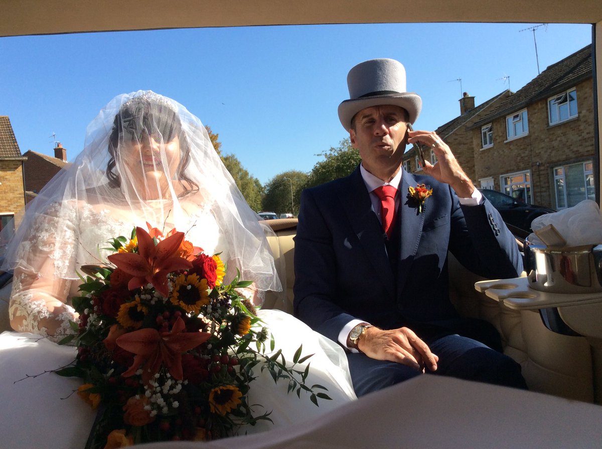 Thursday’s wedding saw Courtnay and her father travel to the beautiful <a href="/ArdingtonHouse/">Ardington House</a> to join Jordan in holy matrimony!  Much love and happiness.

#femalechauffeur