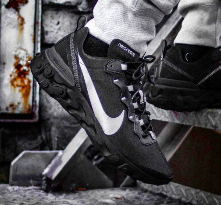 react element 55 black reflect