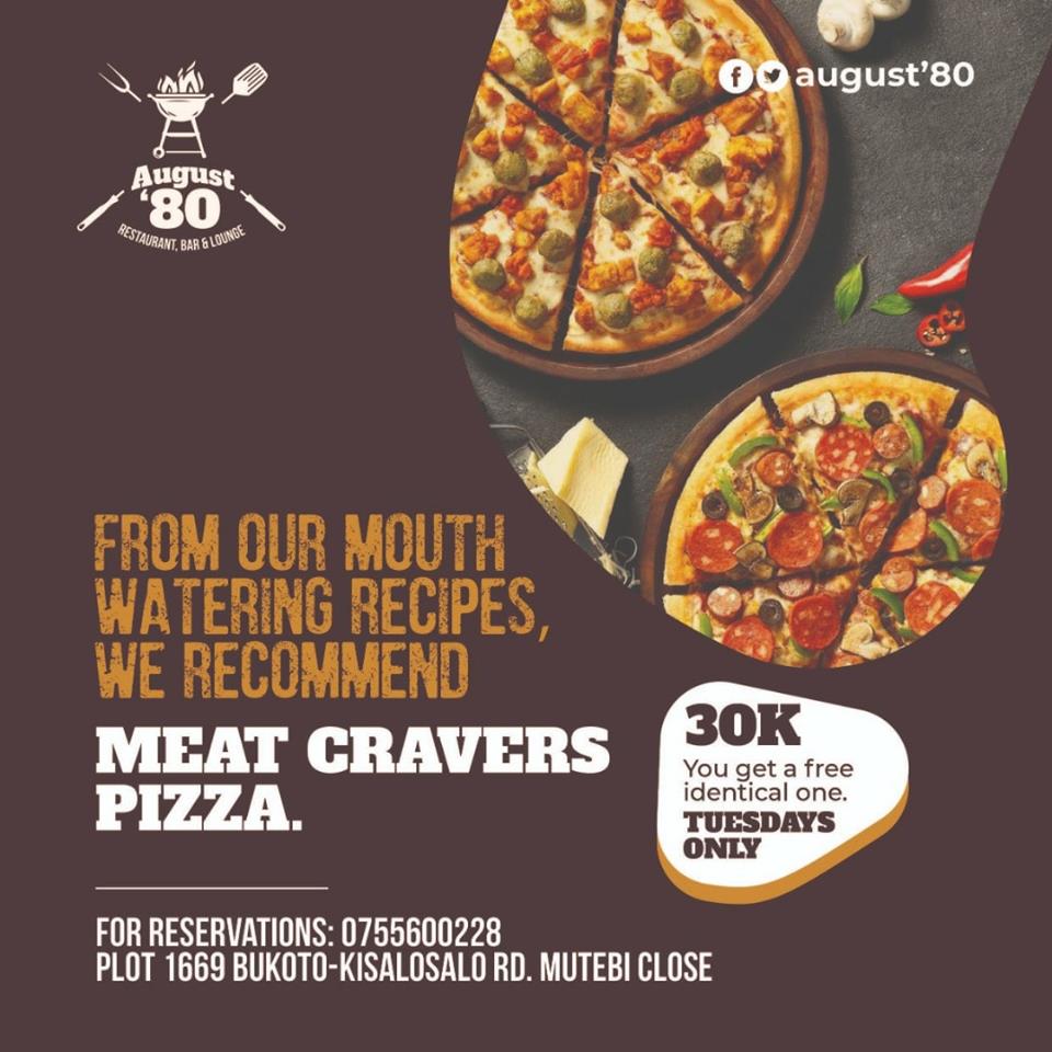 august80lounge's tweet photo. Tag your forever pizza partner....😋🍕
#august80
#meatcraverspizza https://t.co/InBZ9nKGlF