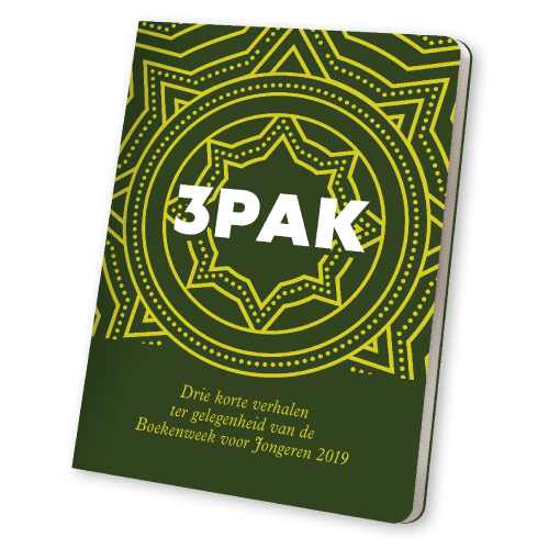 passendlezen's tweet photo. De Boekenweek voor Jongeren is in volle gang! Heb jij #3PAK al in braille of in gesproken vorm gelezen? Bestel snel de bundel met 3 korte verhalen van Karin Amatmoekrim, Joost Klein en Margje Woodrow! Bestel: https://t.co/TWo97gbvq7 #literatour [cover 3PAK] @BWvoorJongeren https://t.co/yaosuKBAIz