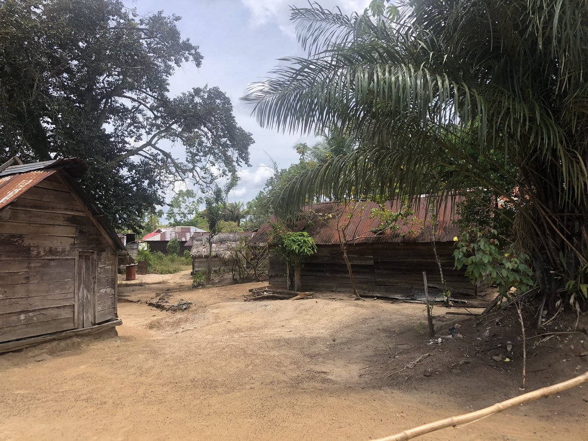 Ayer, en compañía del Ministro Akiemboto y funcionarios de N.V EBS, presentamos los avances del proyecto de electrificación rural en la comunidad Maroon de Godo-Olo en Suriname. Será una mired PV solar. Proyecto del GEF y @BIDenergia. #ruralelectrification.