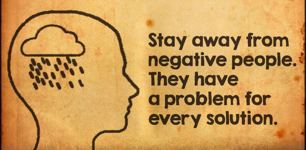 KnowGoGrow's tweet photo. "Stay away from negative people!"

 #quote #entrepreneurship https://t.co/7LmAjjcNtl