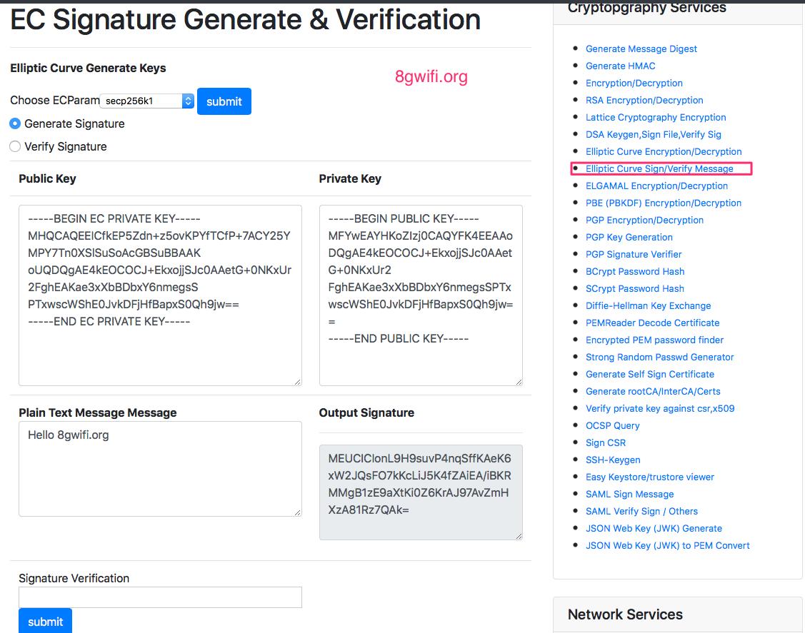 anish2good's tweet image. #EllipticCurve #EC #Encryption #Decryption #Asymmetric  #Cryptography
Elliptic Curve Cryptography Encryption Decryption online
8gwifi.org/ecfunctions.jsp
