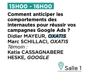 Les deux rendez-vous conférences/ateliers #Oxatis du jour #ParisRetailWeek :

➡️Atelier B2B à 11h30 Salle 5

➡️Atelier SEM à 15h00 Salle 1

Et toute la journée sur le stand Oxatis en F015 !