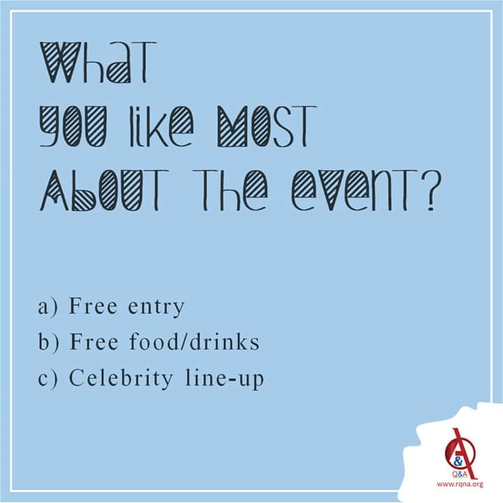 What's your favourite part of the event you attend?  #CommentBelow

#QnAevents