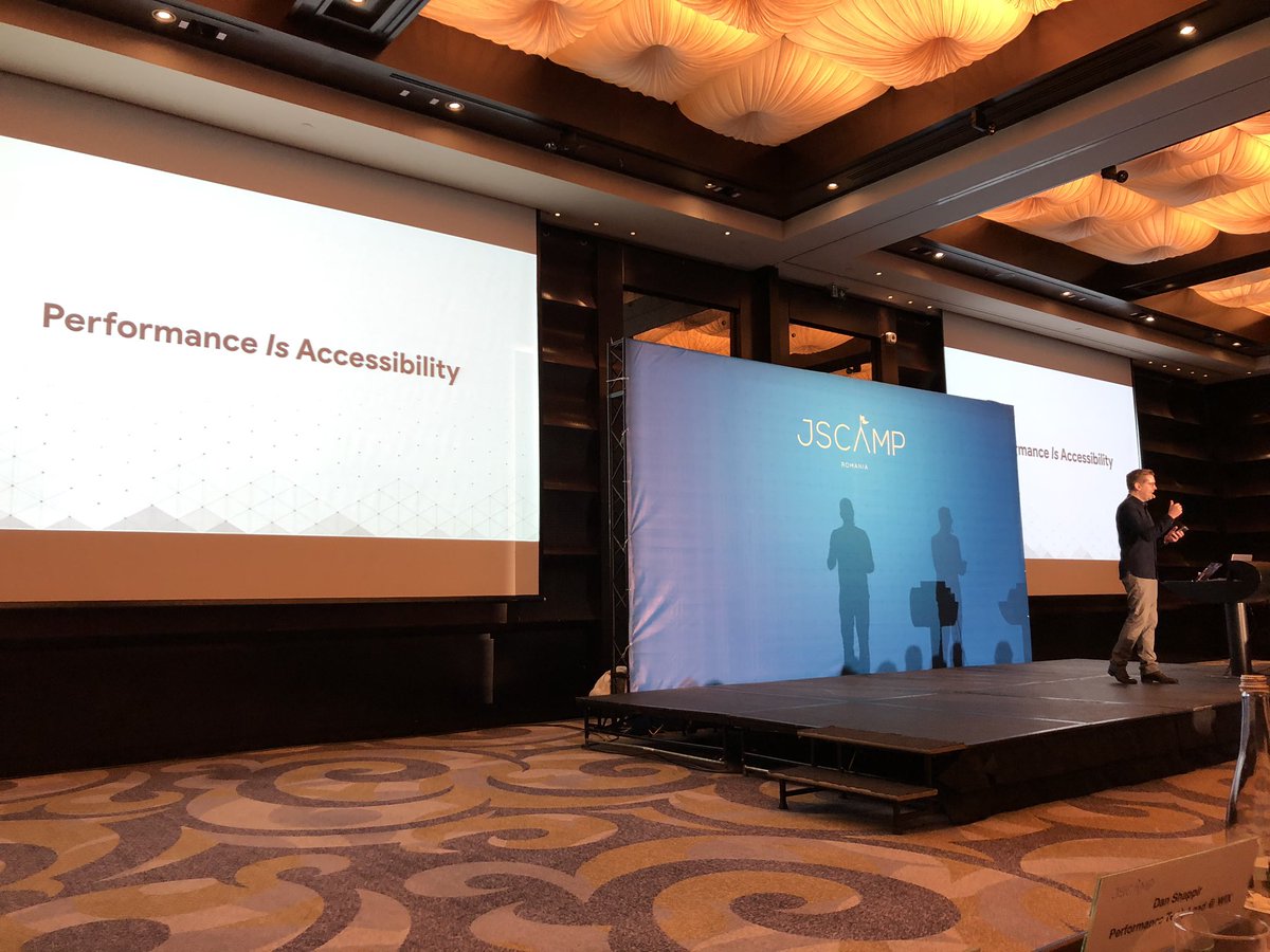TejasKumar_'s tweet photo. Love this. 

“Performance is accessibility” by @slightlylate today at @JSCampRo. Really well said. 👍🏾 https://t.co/r0NBfc3uNP
