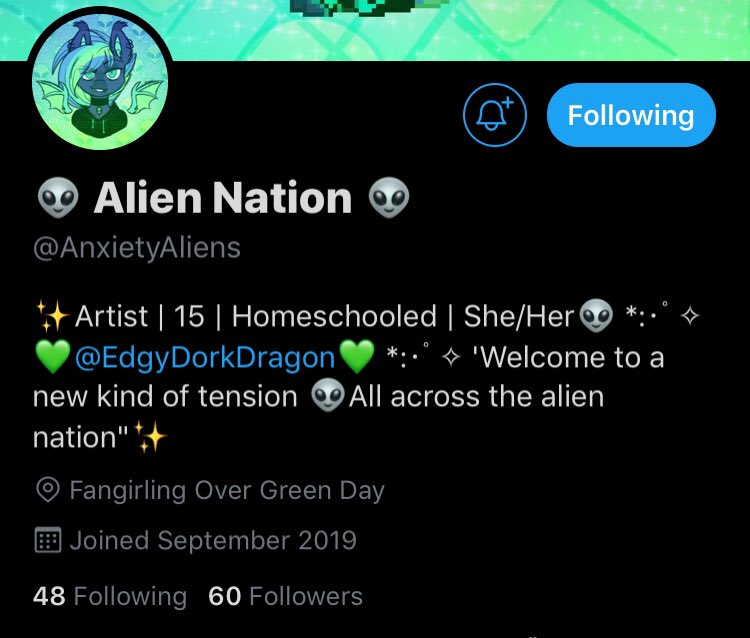 Big shoutout to this cute artist @AnxietyAliens plz go and follow her and show her the love and support 😋❤️❤️❤️