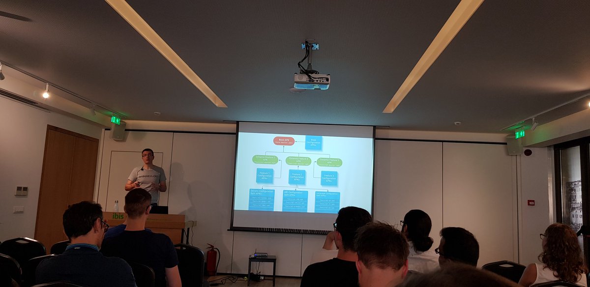 Session on #Appbundle by @pfmaggi has started this morning. Critical insights on testing #Appbundle & internal app sharing #AndroidDev   #DroidconGR19 #DroidconGR #Heraklion #Crete #Greece
