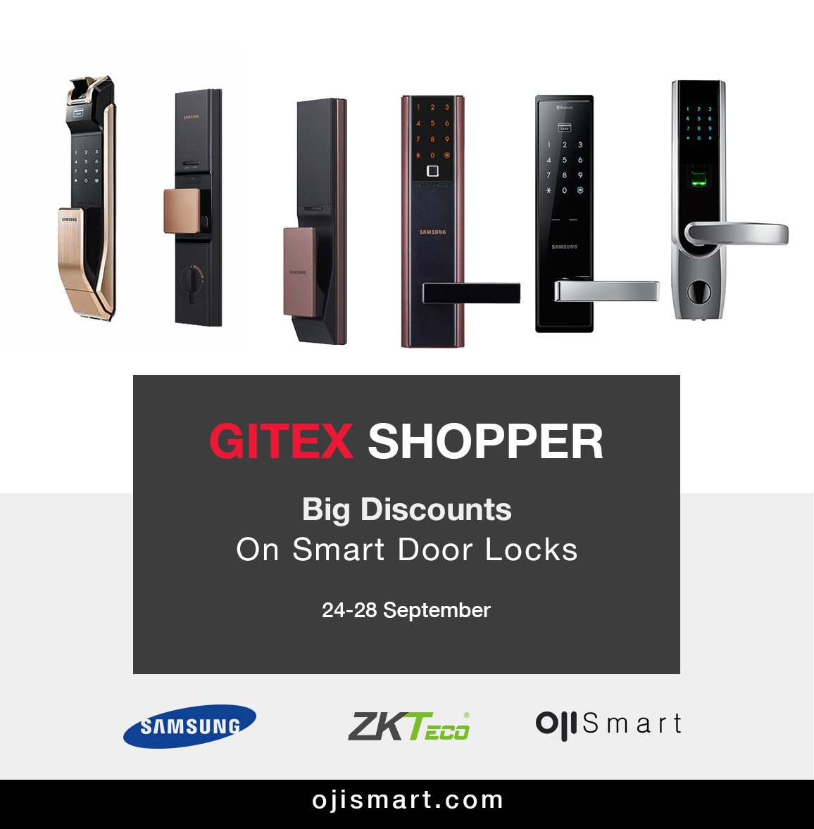 ojismartpro's tweet photo. Enjoy amazing deals on our top selling Smart Door Locks from #SamsungDigitalDoorLock ZK Teco locks, Oji Locks
Order online at https://t.co/xsTxqvlATq
Enquiries: 043929312 / 0502057509
#gitexshopper #gitexdeals #samsung #digitaldoorlocks #electronicdoorlocks #biometriclocks #dxb https://t.co/DOKkDPlRxV