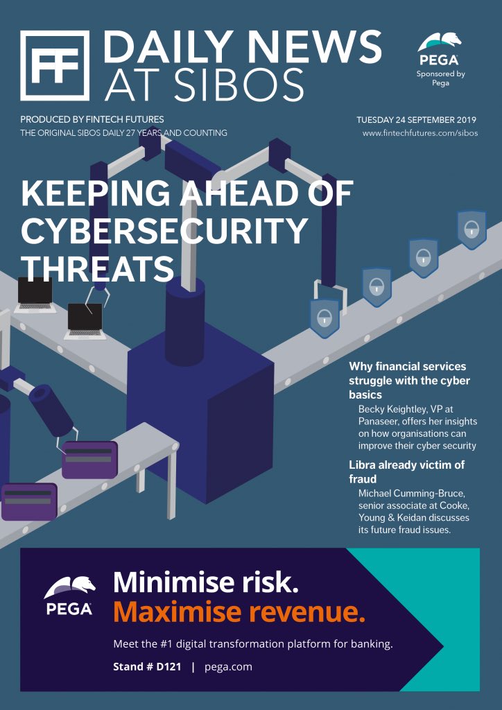 Make sure you download the latest edition of the #dailynewsatsibos fintechfutures.com/2019/09/daily-…  or pick up your copies on the newsstands @sibos #sibos #sibos2019 #news #fintech #Banking