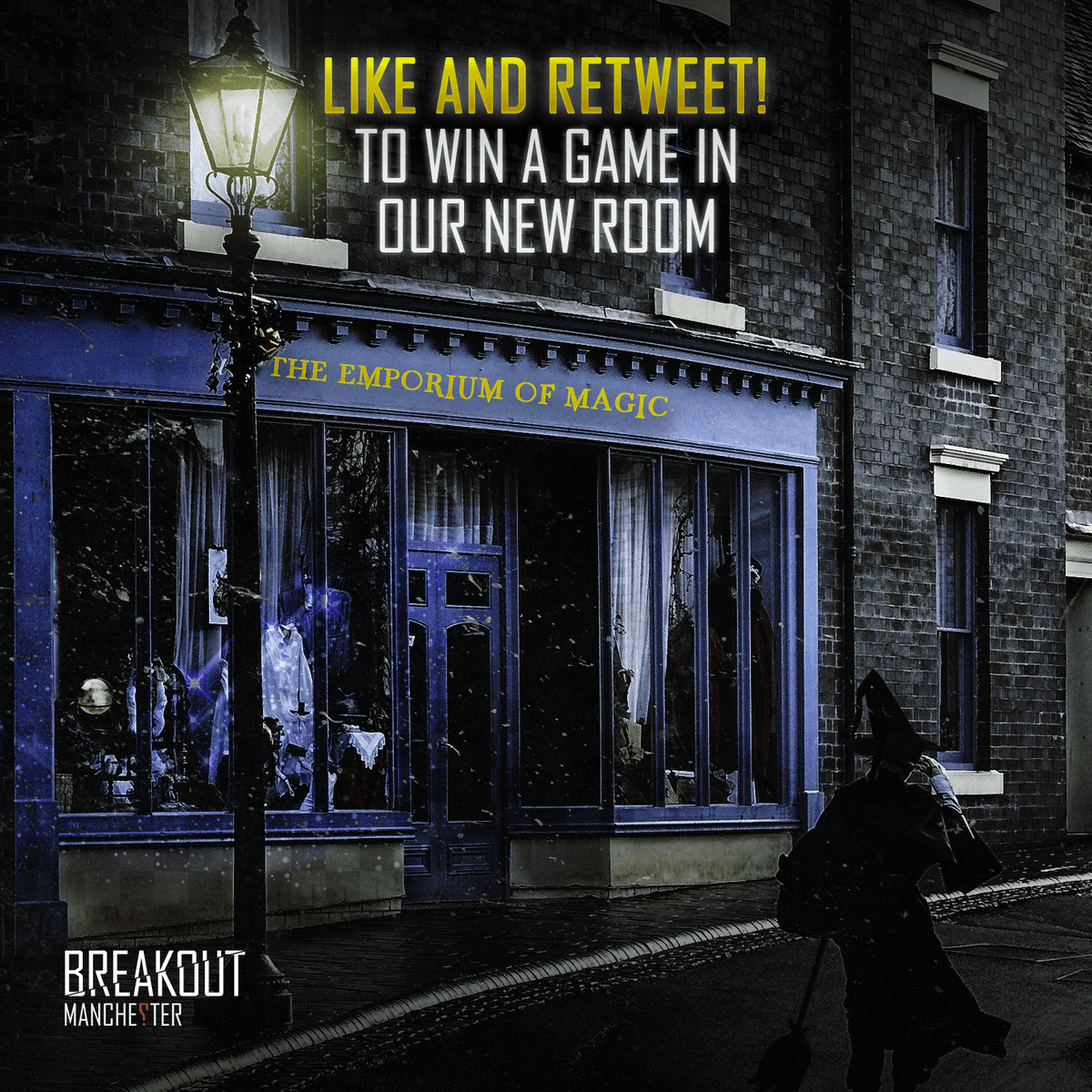 **BREAKOUT ANNOUNCEMENT** 🧙

We are incredibly proud to announce that our new Breakout room ⭐THE EMPORIUM OF MAGIC⭐ will be opening THIS FRIDAY!

Like and retweet for a chance to be one of the first to play it

#newroom #escaperoom #breakout #manchester #magic