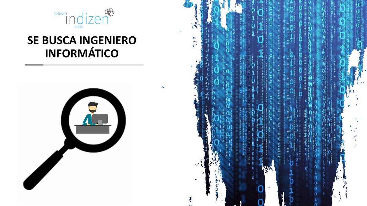 Accede a nuestra oferta online en el siguiente link: indizen.com/job/7/
o escribe directamente a nuestro departamento de RRHH en rrhh@indizen.com