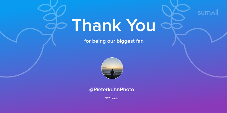 Our biggest fans this week: PieterkuhnPhoto. Thank you! via sumall.com/thankyou?utm_s…