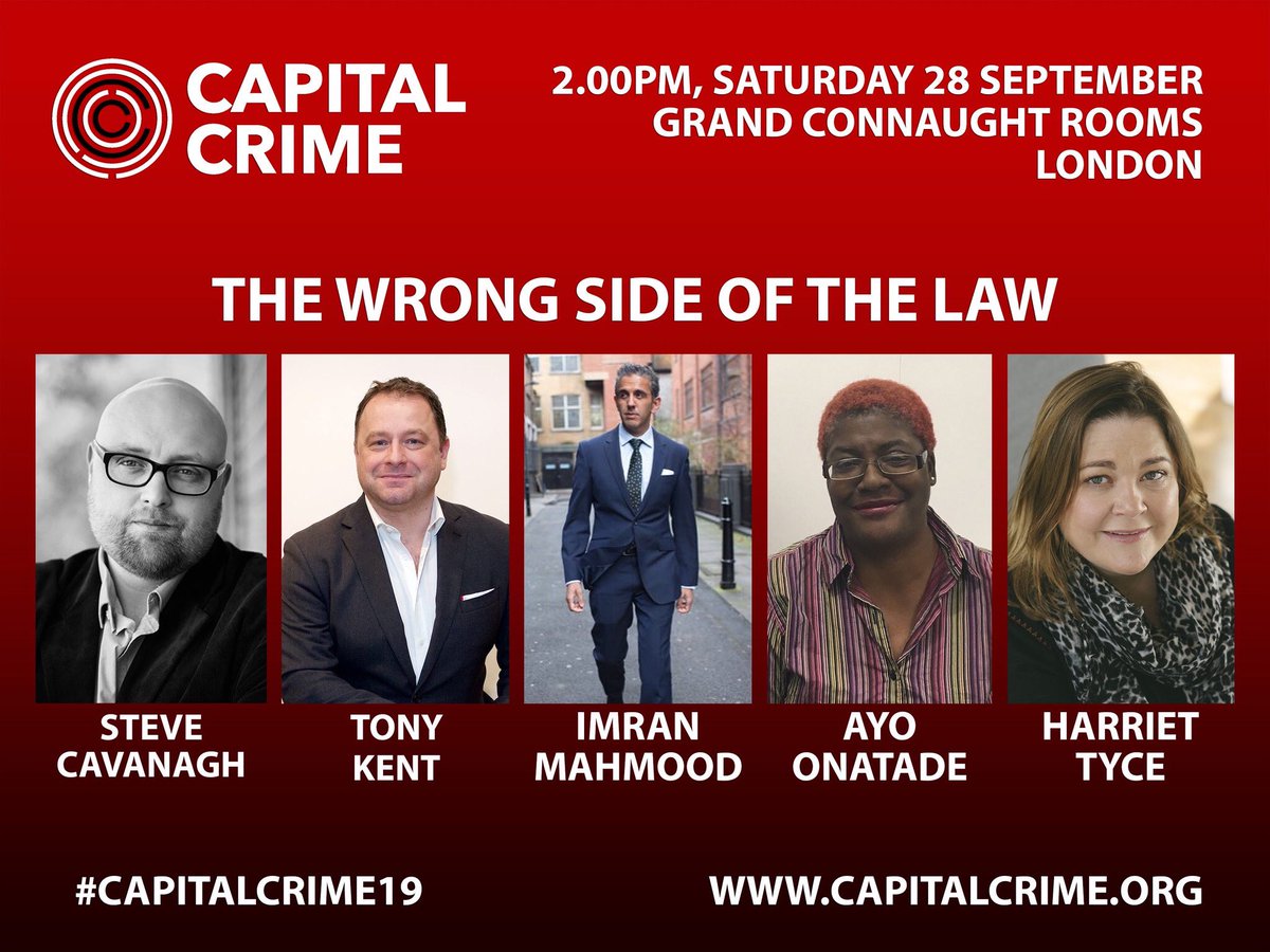 Shotsblog's tweet photo. Not long now before I moderate my #WrongSideOfTheLaw panel at @CapitalCrime1 with @SSCav, @imranmahmood777 @harriet_tyce & @TonyKent_Writes. Come and join us at a wonderful event. https://t.co/gXuk1kO2mF