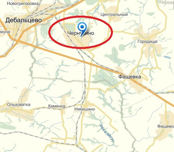 Карта фащевка луганская область