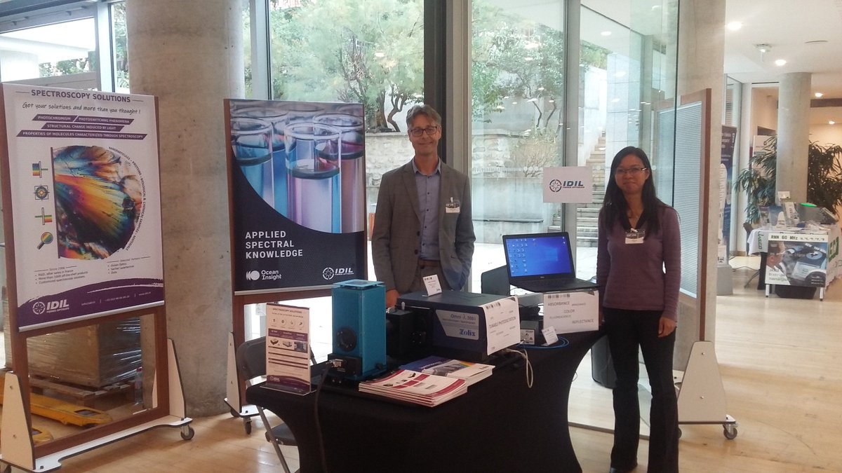 IDIL_France's tweet image. Nous sommes présents à ISOP 2019 (Paris) jusqu'au 27 septembre. Venez rencontrer Yi-Mei et Bruno sur notre stand!

#isop2019 #spectroscopy #photochromism