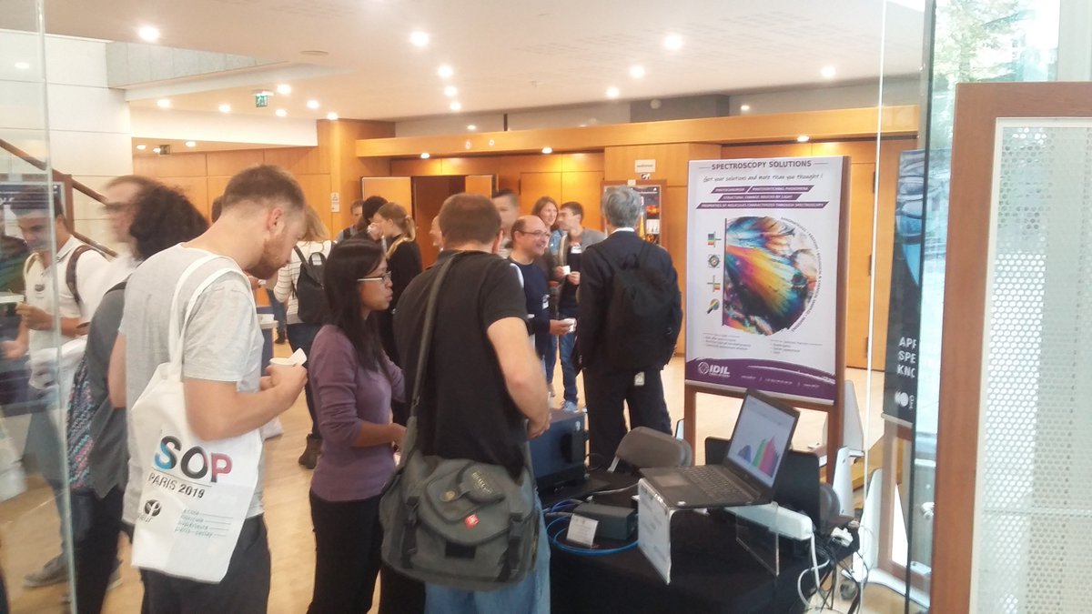 IDIL_France's tweet image. Nous sommes présents à ISOP 2019 (Paris) jusqu'au 27 septembre. Venez rencontrer Yi-Mei et Bruno sur notre stand!

#isop2019 #spectroscopy #photochromism