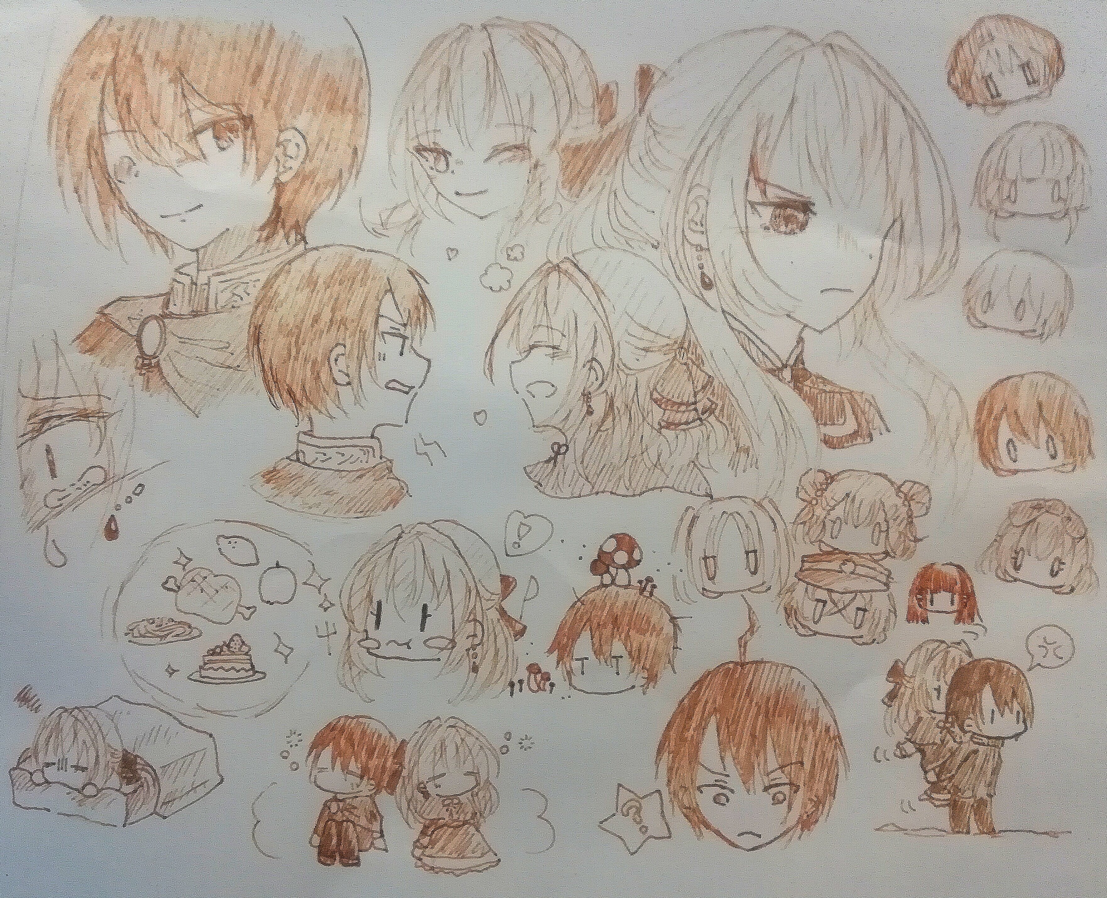 うずめ わしゃわしゃメイデーア落書きしてました 魔王転生記と転生物語ごっちゃ W メイデーア かっぱ同盟 友麻碧 T Co Lcesi8zkbo Twitter