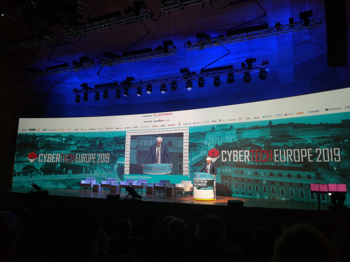 Today at #CybertechEurope to meet #defense #cyber stakeholders and listen about #IoT #ArtificialIntelligence challenges and #cybersafety. Rome #hub for #technologies  #cybersecurity and #criticalinfrastructures #protection. thanks @Leonardo_live @Leonardo_IT and @ItalyMFA