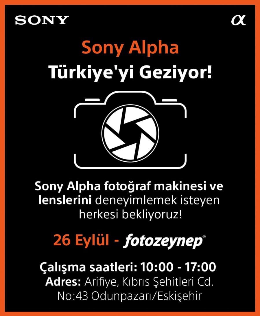 Perşembe günü tüm Sony severleri bekliyoruz.

#sony #sonyeurasia #sonytürkiye #sonyalpha #sonya7r4 #sonya7r3 #sonya7r2 #sonya7s2 #sonya9 #sonya7m3