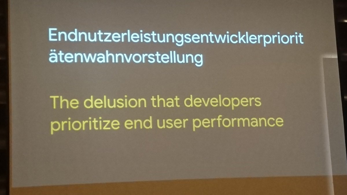 The delusion that developers prioritise end user performance