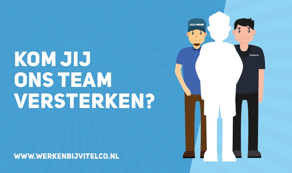 Nieuwe collega's gezocht!
Voor onze leerlooierij in Lichtenvoorde zijn we op zoek naar een monteur elektro/werktuigbouw en een KAM-coördinator. 
Iets voor jou?! 
Ga voor meer informatie naar: werkenbijvitelco.nl.