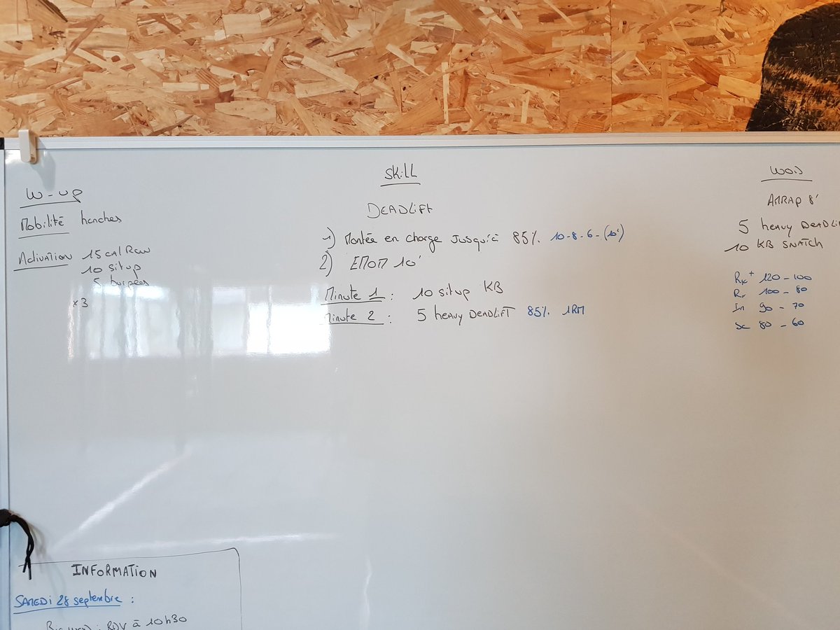 lilpat73's tweet photo. Wod of ze day. #HeavyDeadlift #KbSnatch #Rx https://t.co/H8xcZOOQA0