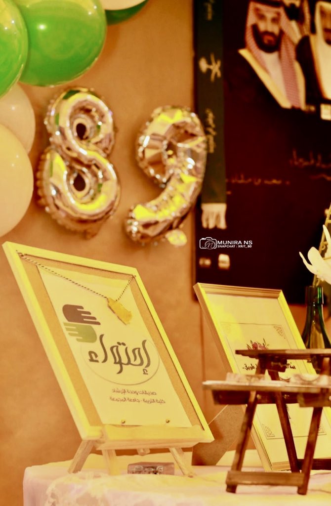 aihtiwa's tweet photo. جانب من مشاركة الفريق فالحفل المقام بالكليه اليوم الموافق : ١٤٤١/١/٢٥هـ باشراف قائدة الفريق الدكتوره / مها احمد #اليوم_الوطني89 
#جامعة_المجمعة #فريق_احتواء https://t.co/ufHqoHcmQF