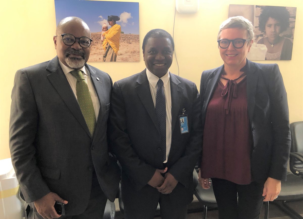 #Today Excellent discussion on current plans to develop an #InternallyDisplacedPersons (#IDPs) policy framework and legislation led by Prof. #Chaloka #Beyani, former Special Rapporteur on the #HumanRights of #IDPs. <a href="/DKambInAddis/">Sune Krogstrup 🇩🇰</a> <a href="/OCHA_Ethiopia/">UN OCHA Ethiopia</a>