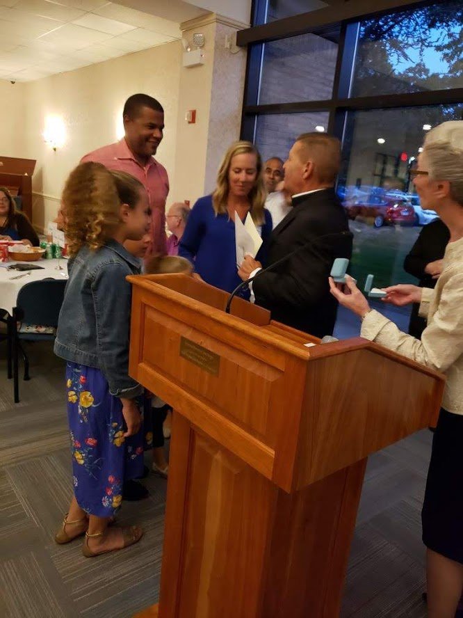 StMatthewNorwlk's tweet photo. The St. Matthew Parish Annual Service Award Winners were honored this weekend at a beautiful Mass and dinner. "They represent the spirit and life of the church, and we thank them, we love them. We couldn't do what we do without them." Msgr. Walter #ParishService #CatholicChurch https://t.co/qsuM0k3opn