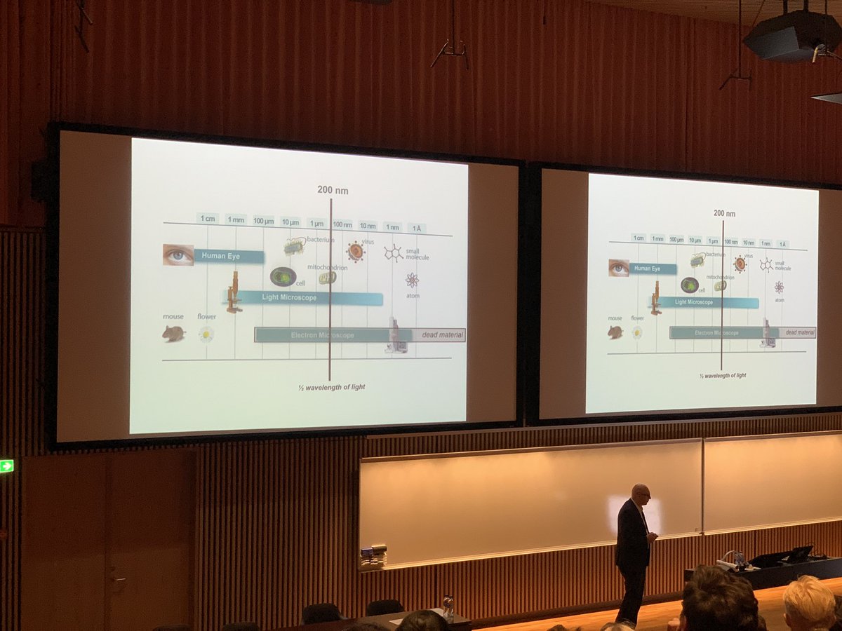 's tweet image. Continuing the tradition to learn from the best. Today Stefan Hell is presenting how you break through scientific barriers 🔬🧬🔬! #postdoclife #ProfessorStyle #TheLeveragedPhD #AcademicTwitter