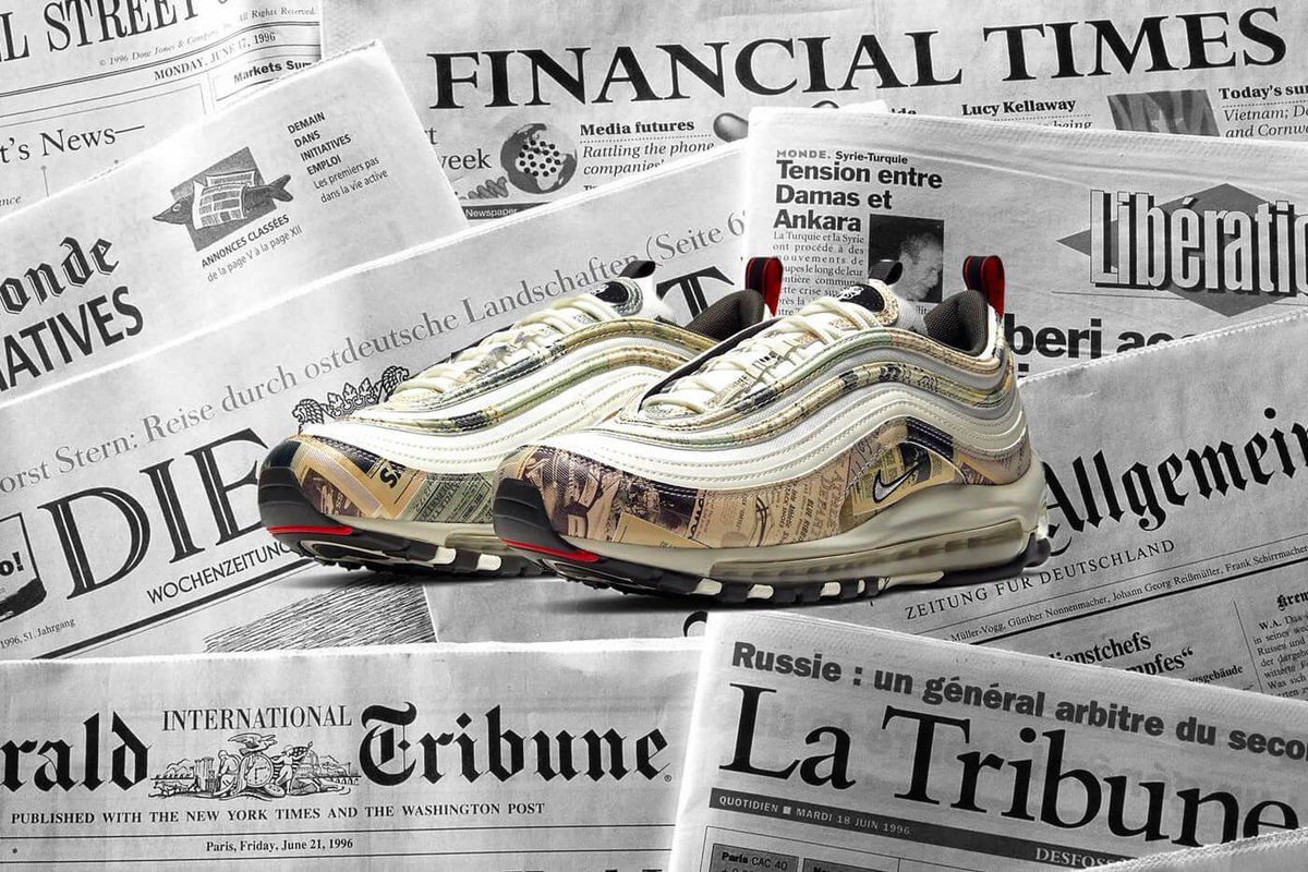 nike air max 97 newspaper